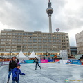 Iceskating ring at Alexanderplatz